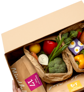 Mindful Chef recipe box being carried