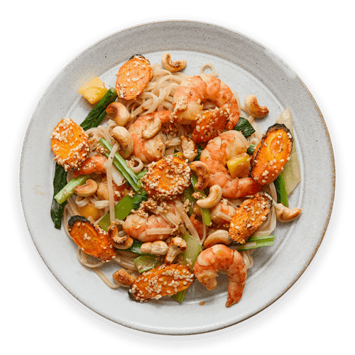 Miso prawn noodle bowl