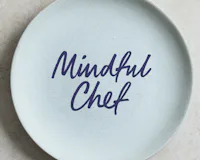 Mindful Chef box with vegetables flowing